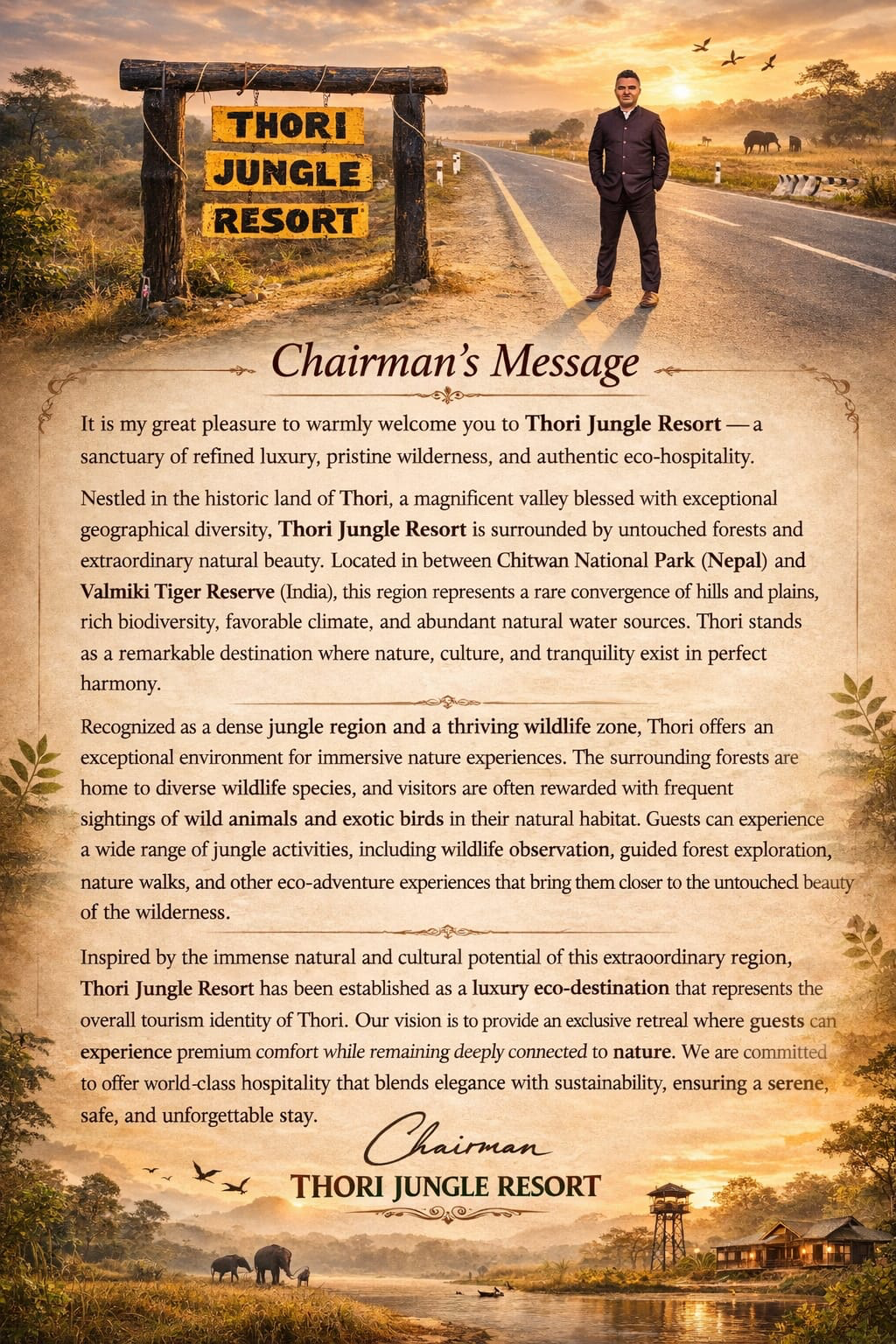 Chairman of Thori Jungle Resort